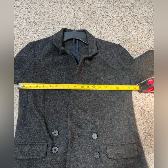 J.Crew Classic 100% Women’s Wool Double Breasted‎ Gray Blazer Pea Coat size 6 - Picture 7 of 12